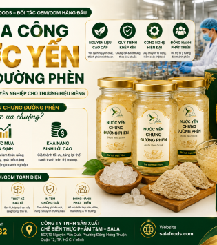 gia công nước yến đường phèn