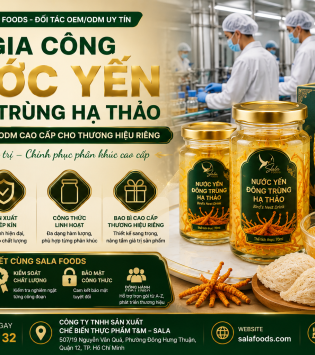 gia công nước yến đông trùng hạ thảo