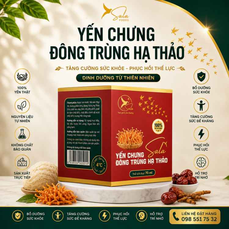 YẾN CHƯNG ĐÔNG TRÙNG HẠ THẢO