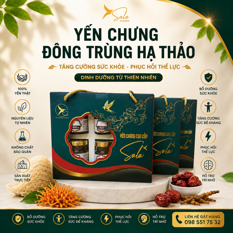 YẾN CHƯNG ĐÔNG TRÙNG HẠ THẢO