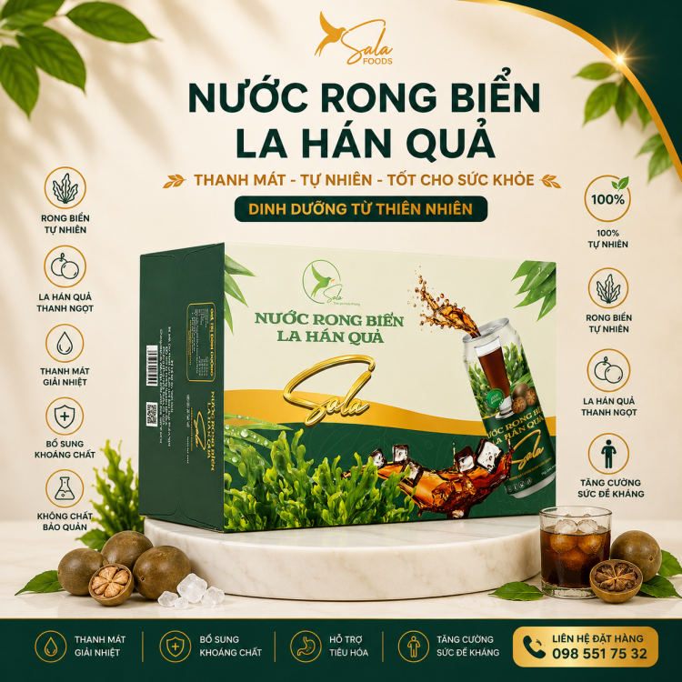 NƯỚC RONG BIỂN LA HÁN QUẢ