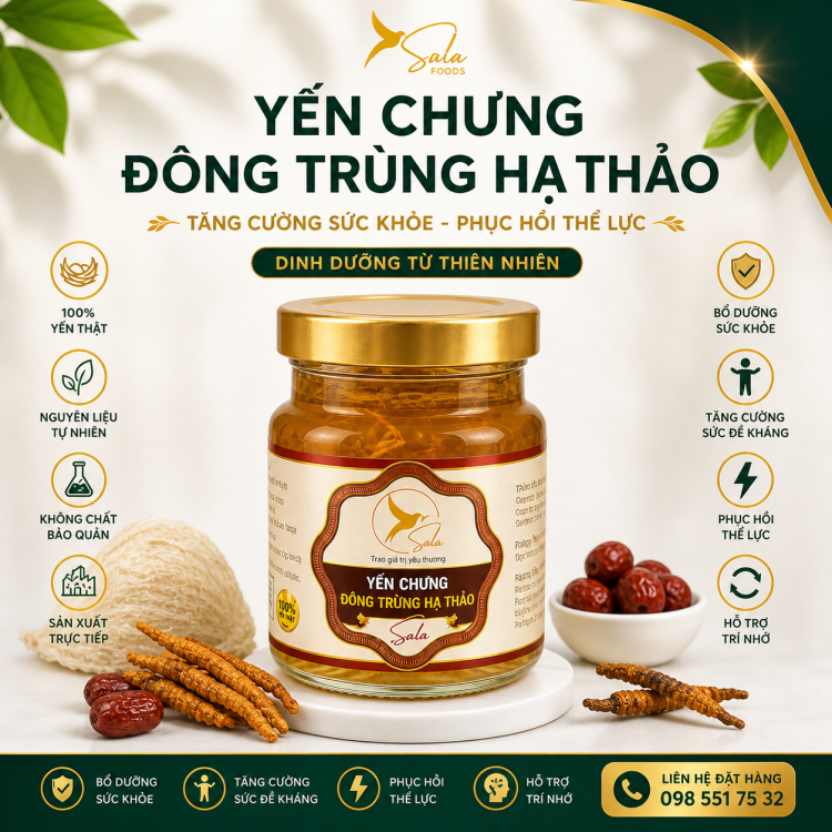 YẾN CHƯNG ĐÔNG TRÙNG HẠ THẢO